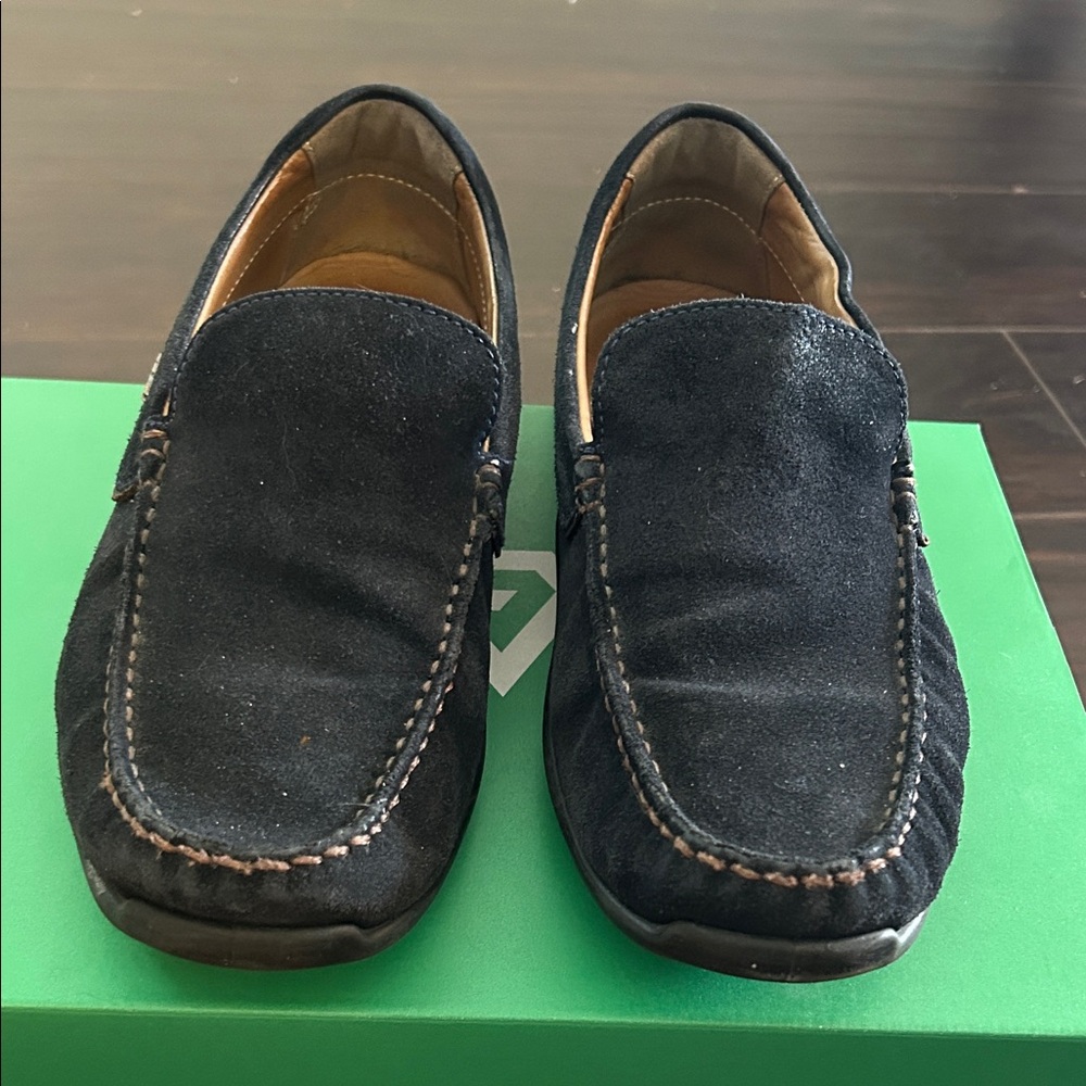Geox Men's Dark Suede Slip-On Loafers
